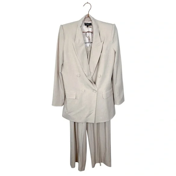 Generation Love Cream Vanilla Blazer and Wide Leg Pant Set - Picture 3 of 16